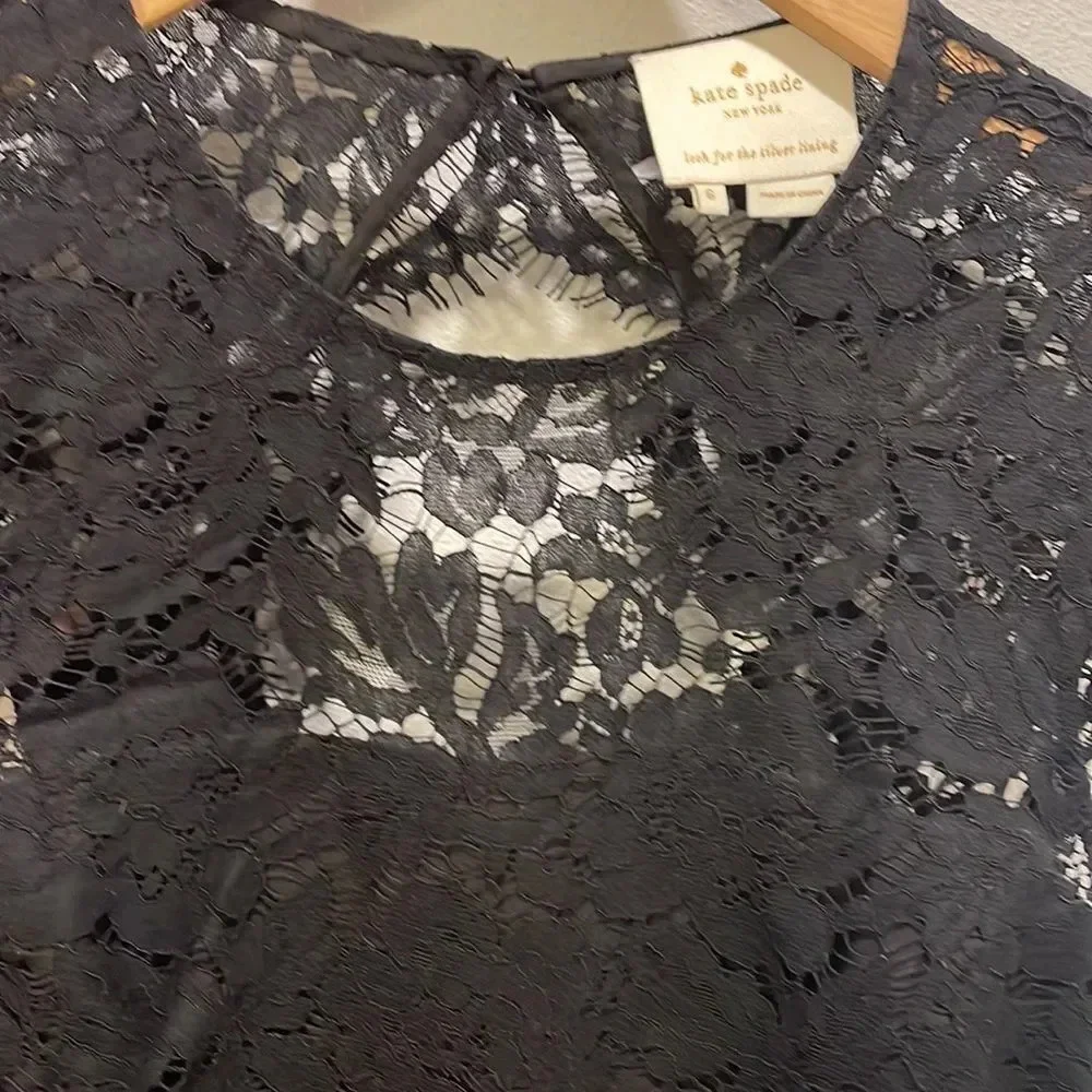 Kate Spade black lace dress